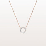 Lab Grown Diamond Circle Pendant Necklace - Necklaces
