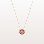 Lab Grown Diamond Blossom Necklace in 14K Solid Gold/Platinum - Necklaces