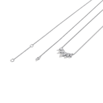 Pear Lab Grown Diamond Cluster Necklace - Necklaces