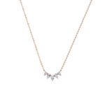 Pear Lab Grown Diamond Cluster Necklace - Necklaces