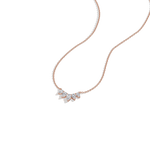 Pear Lab Grown Diamond Cluster Necklace - Necklaces