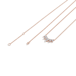Pear Lab Grown Diamond Cluster Necklace - Necklaces