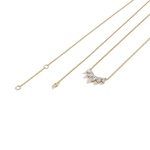 Pear Lab Grown Diamond Cluster Necklace - Necklaces