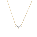 Pear Lab Grown Diamond Cluster Necklace - Necklaces