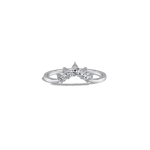 0.41CTW Lab Grown Diamond Curved Anniversary Band - Rings