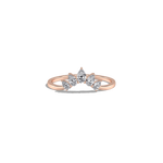 0.41CTW Lab Grown Diamond Curved Anniversary Band - Rings