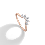 0.41CTW Lab Grown Diamond Curved Anniversary Band - Rings