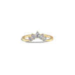 0.41CTW Lab Grown Diamond Curved Anniversary Band - Rings