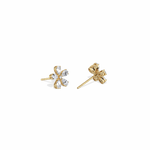 1.32CTW Pear Cut Lab Grown Diamond Flower Stud Earring - Earrings