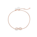 14K Solid Gold Lab Grown Diamond Infinity Chain Bracelets - Bracelets
