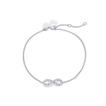 14K Solid Gold Lab Grown Diamond Infinity Chain Bracelets - Bracelets