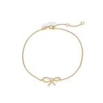Lab Grown Diamond Bow Bracelet In 14K Solid Gold/Platinum - Bracelets