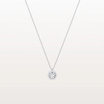 Hexagon Lab Grown Diamond Necklace in 14K Solid Gold/Platinum - Necklaces
