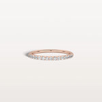 Lab Diamond Half Eternity Band Ring in 14K Gold/Platinum - Rings