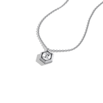 0.3CT Lab Grown Diamond Necklace In 14K Solid Gold/Platinum - Necklaces
