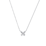 0.5CTW Lab Grown Diamond Butterfly Necklace In 14K Solid Gold/Platinum - Necklaces