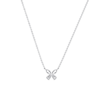 0.5CTW Lab Grown Diamond Butterfly Necklace In 14K Solid Gold/Platinum - Necklaces