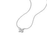 0.5CTW Lab Grown Diamond Butterfly Necklace In 14K Solid Gold/Platinum - Necklaces