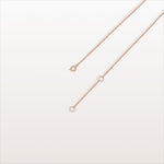 Lab Grown Diamond Clover Station Necklace In 14K Solid Gold/Platinum - Necklaces