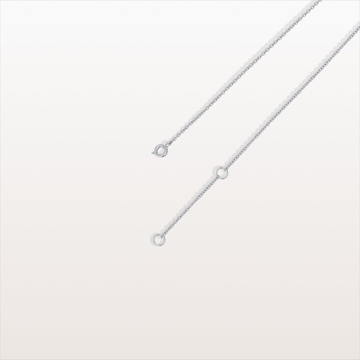Lab Grown Diamond Clover Station Necklace In 14K Solid Gold/Platinum - Necklaces
