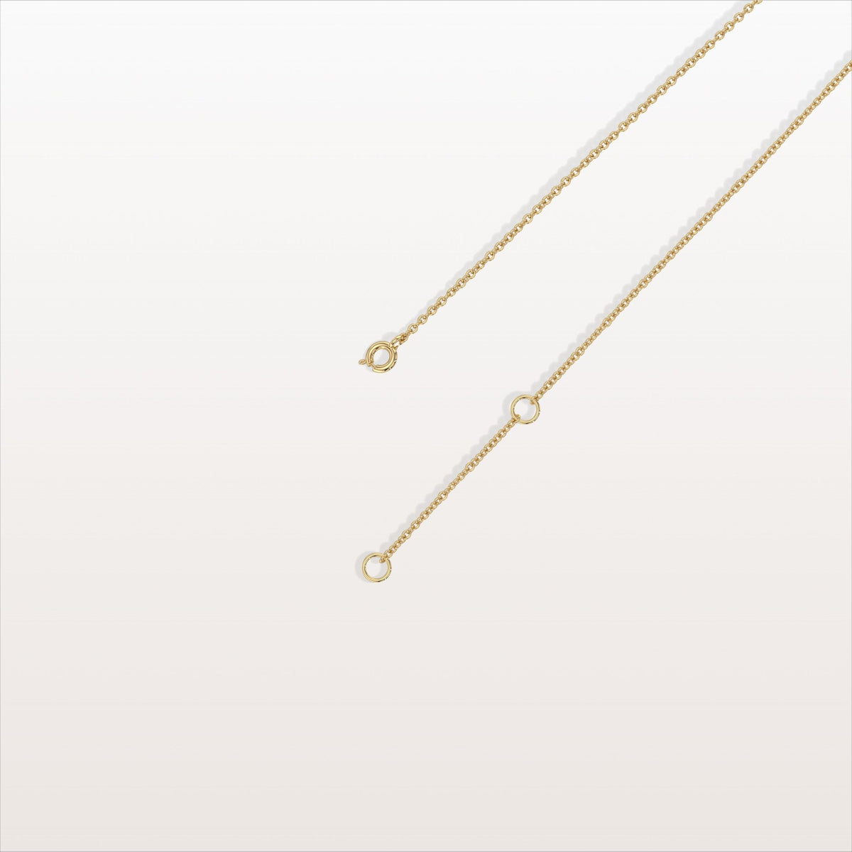 Lab Grown Diamond Clover Station Necklace In 14K Solid Gold/Platinum - Necklaces