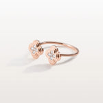 Lab Grown Diamond Clover Ring In 14K Gold/Platinum - Rings