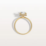 Hidden Halo 1CT Round Lab Diamond Ring With Basket Setting - Rings