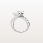 Hidden Halo 1CT Pear Lab Diamond Ring with Basket Setting - Rings
