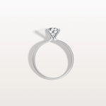 1CT Round Lab Grown Diamond Ring In 14K Gold - Rings