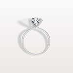 3CT Round Lab Grown Diamond Ring In 14K Gold - Rings