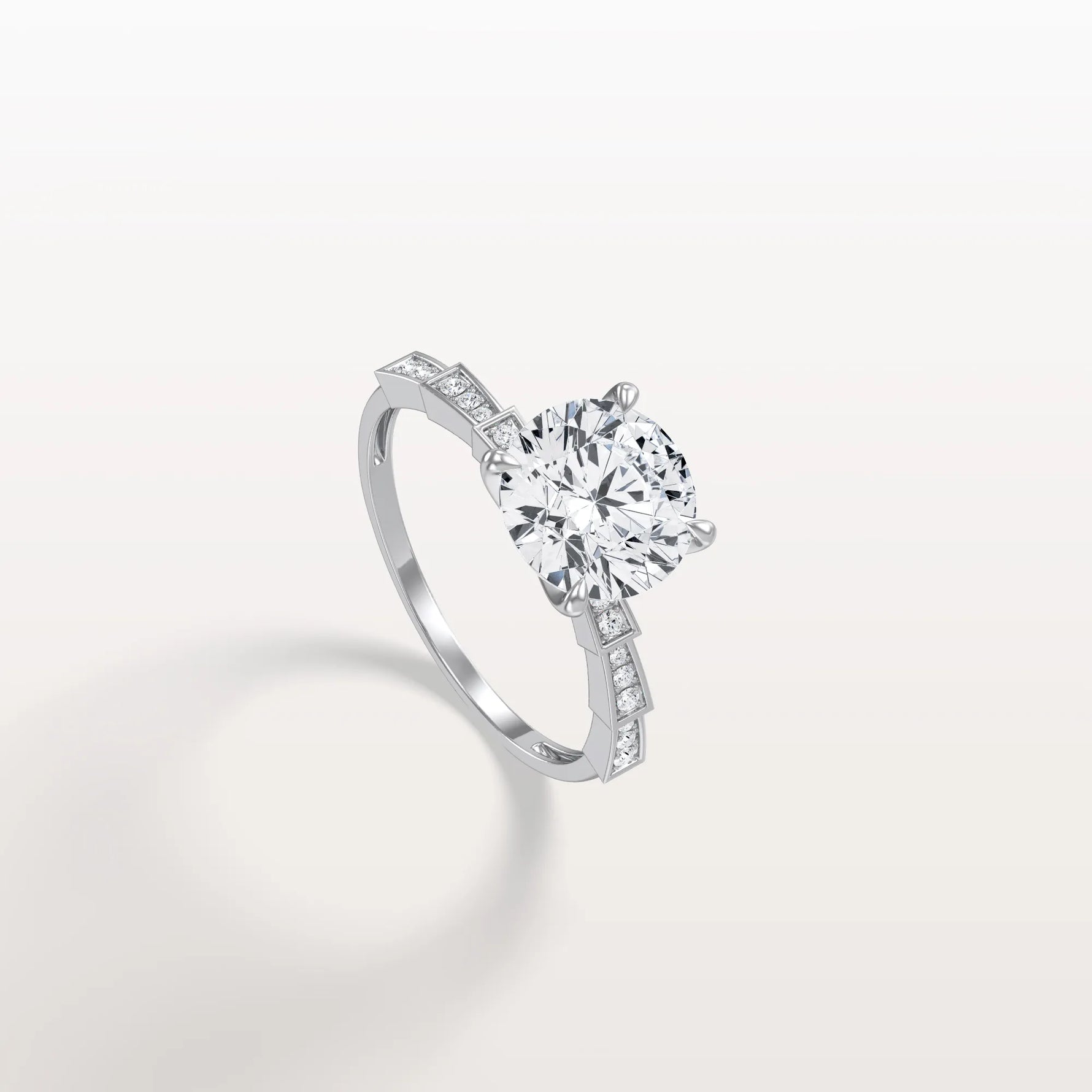 2CT Hidden Halo Lab Diamond Ring - Fashion,Pave - Rings