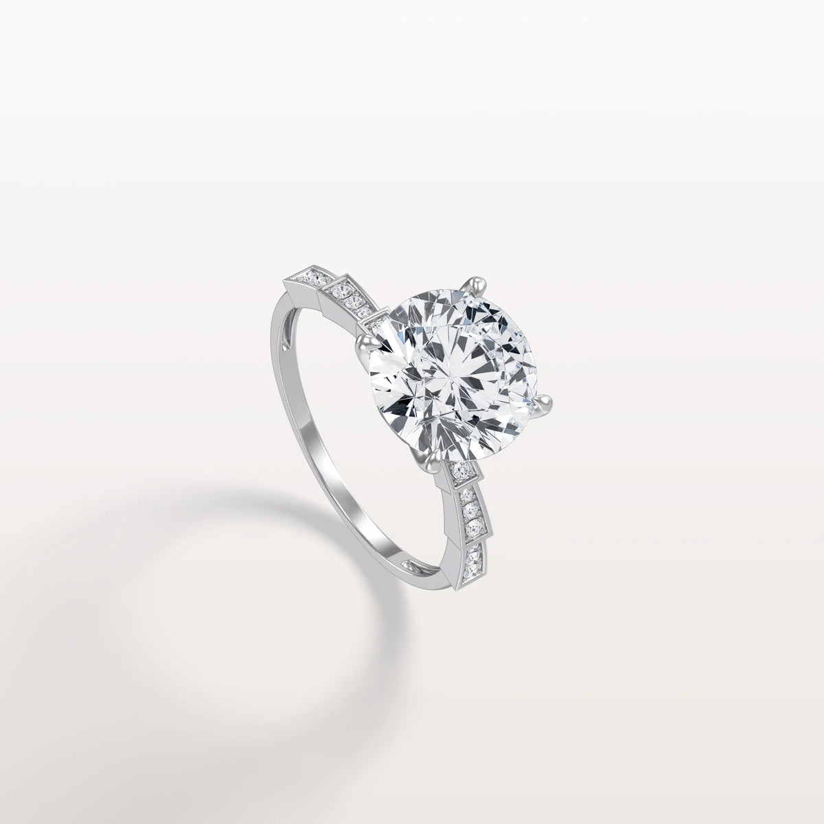 3CT Hidden Halo Lab Diamond Ring - Fashion,Pave - Rings