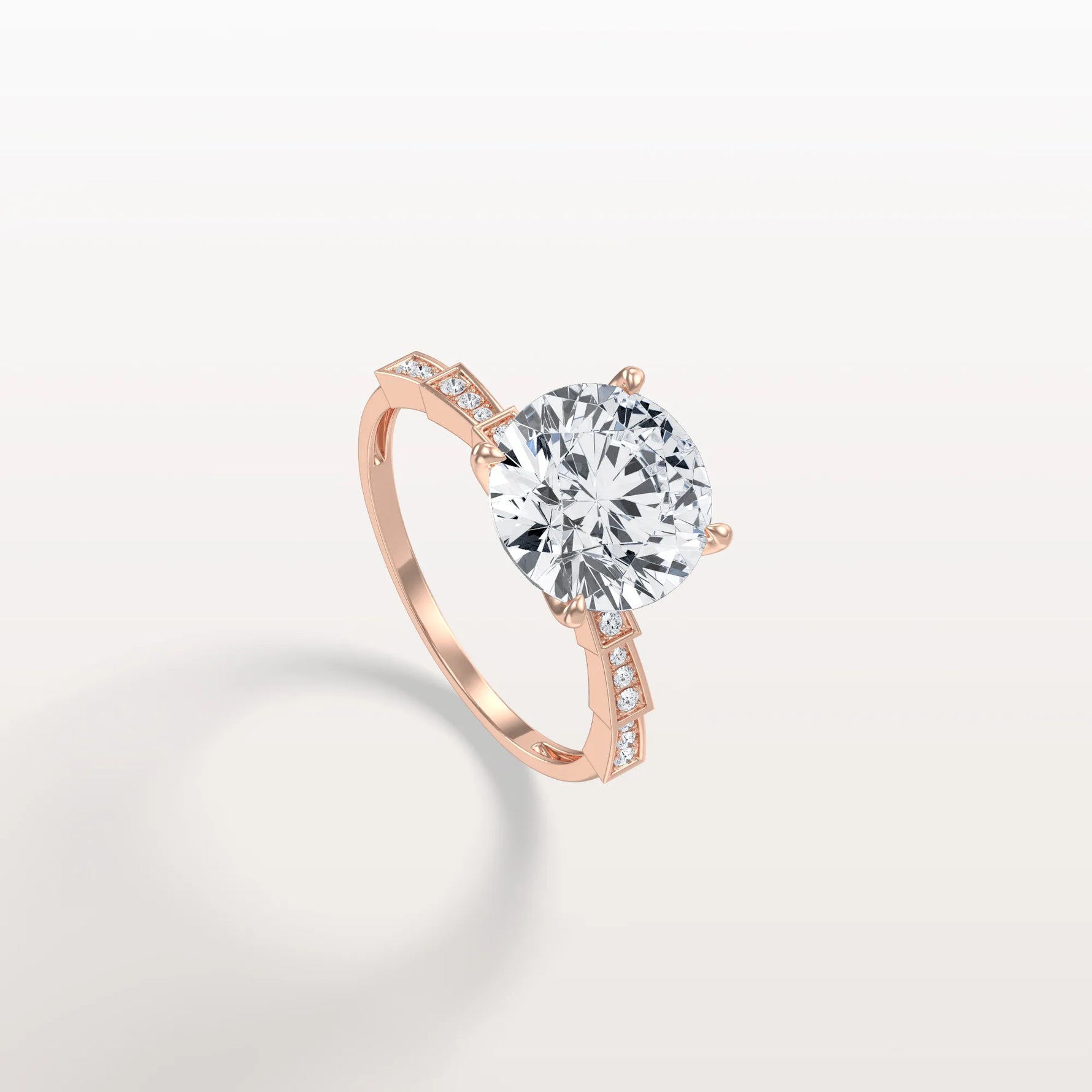 3CT Hidden Halo Lab Diamond Ring - Fashion,Pave - Rings