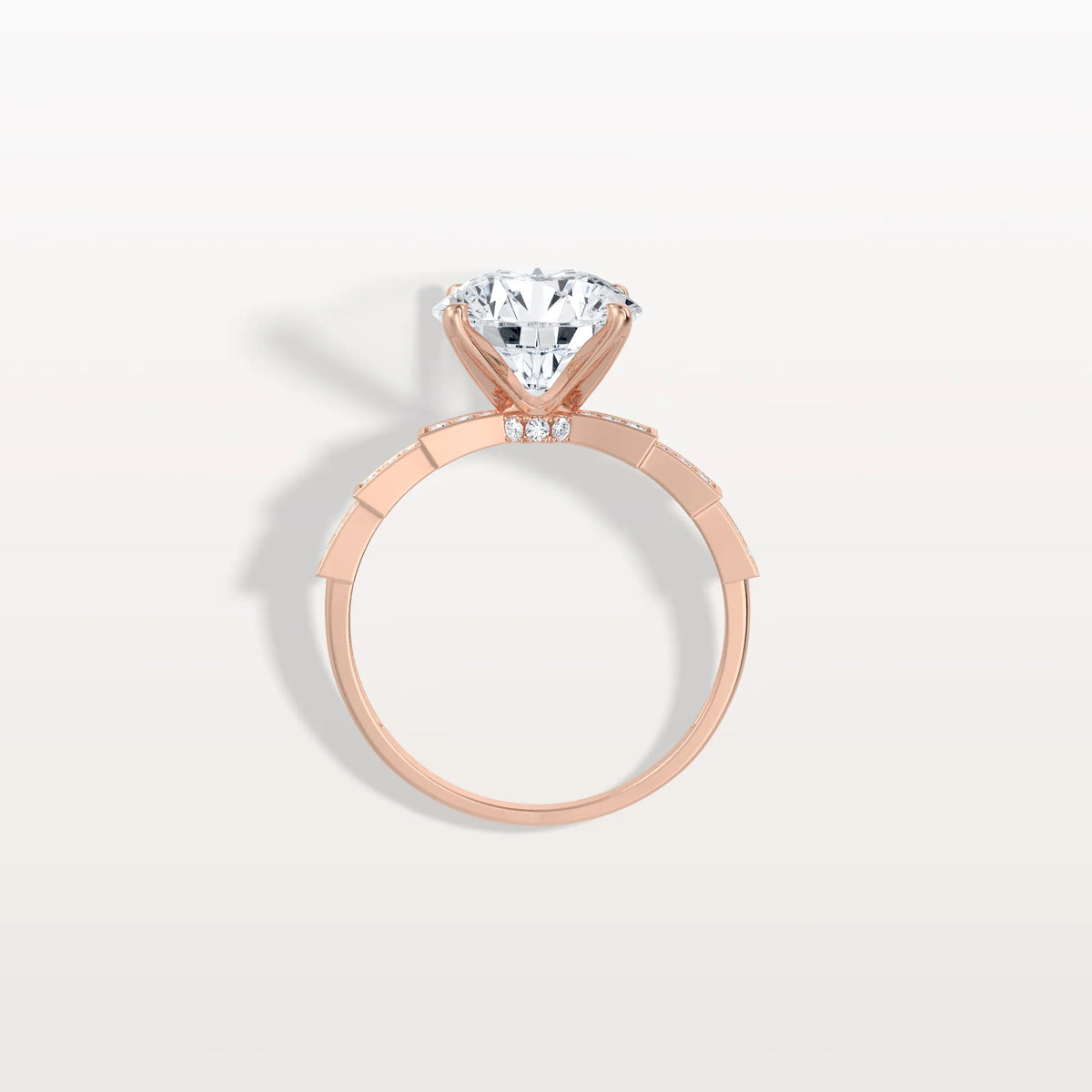 3CT Hidden Halo Lab Diamond Ring - Fashion,Pave - Rings