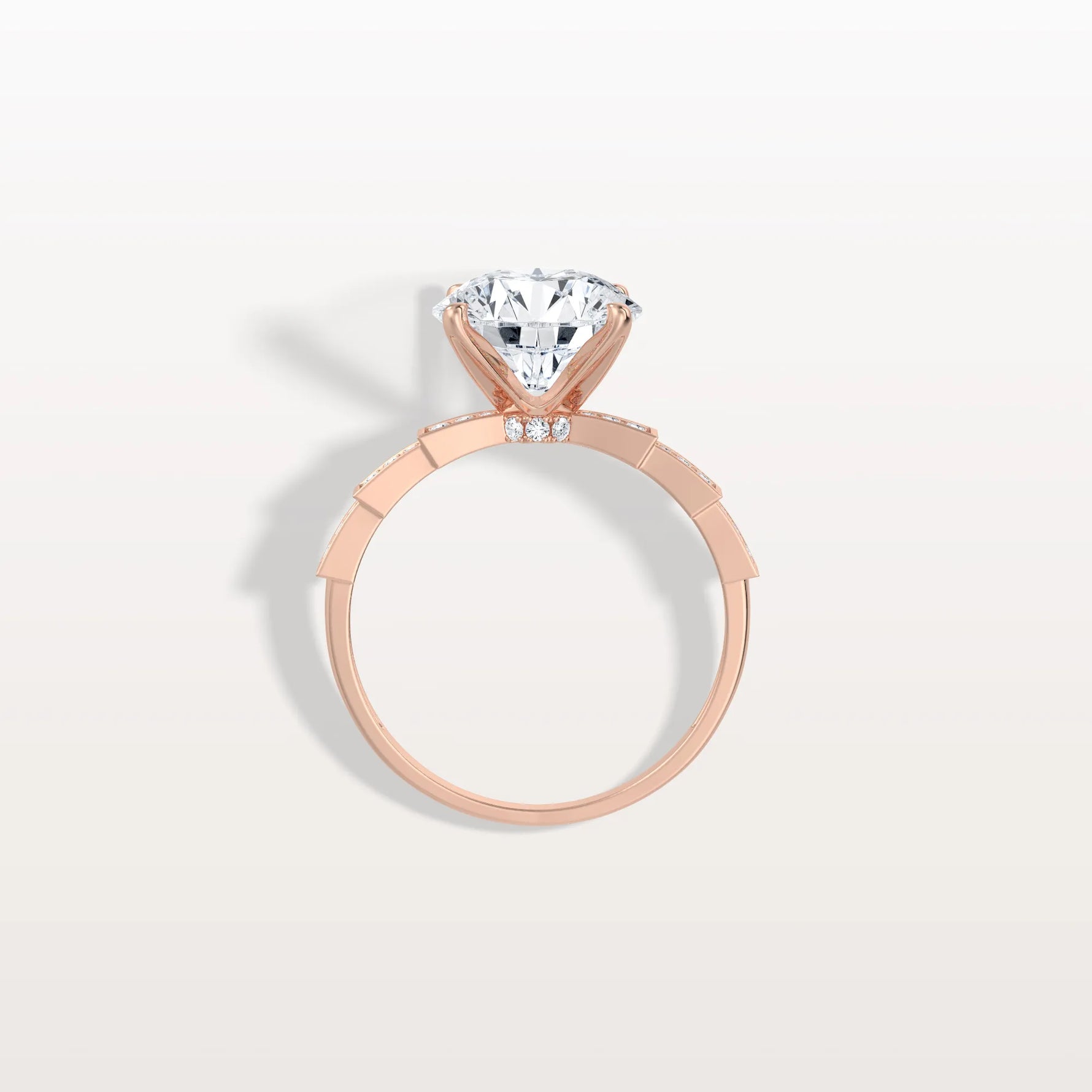 3CT Hidden Halo Lab Diamond Ring - Fashion,Pave - Rings