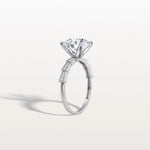 3CT Hidden Halo Lab Diamond Ring - Fashion,Pave - Rings