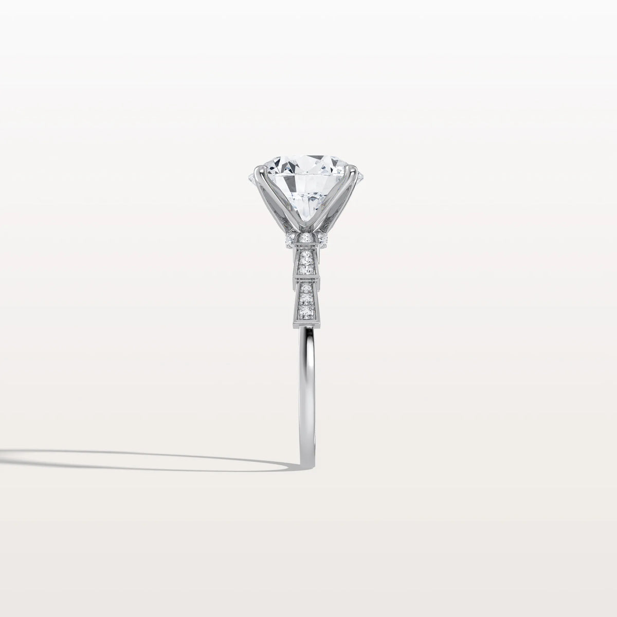 3CT Hidden Halo Lab Diamond Ring - Fashion,Pave - Rings