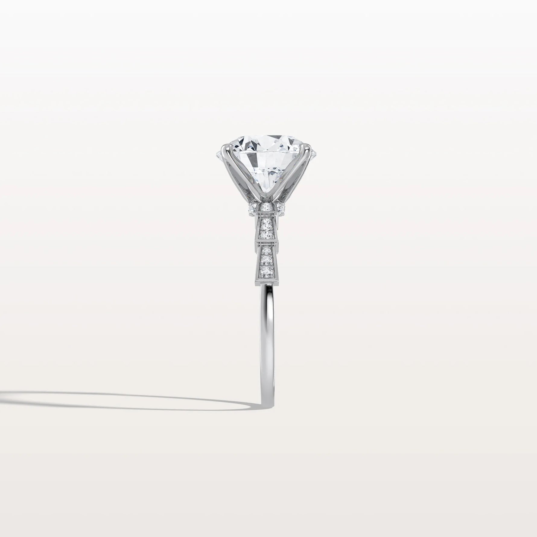 3CT Hidden Halo Lab Diamond Ring - Fashion,Pave - Rings