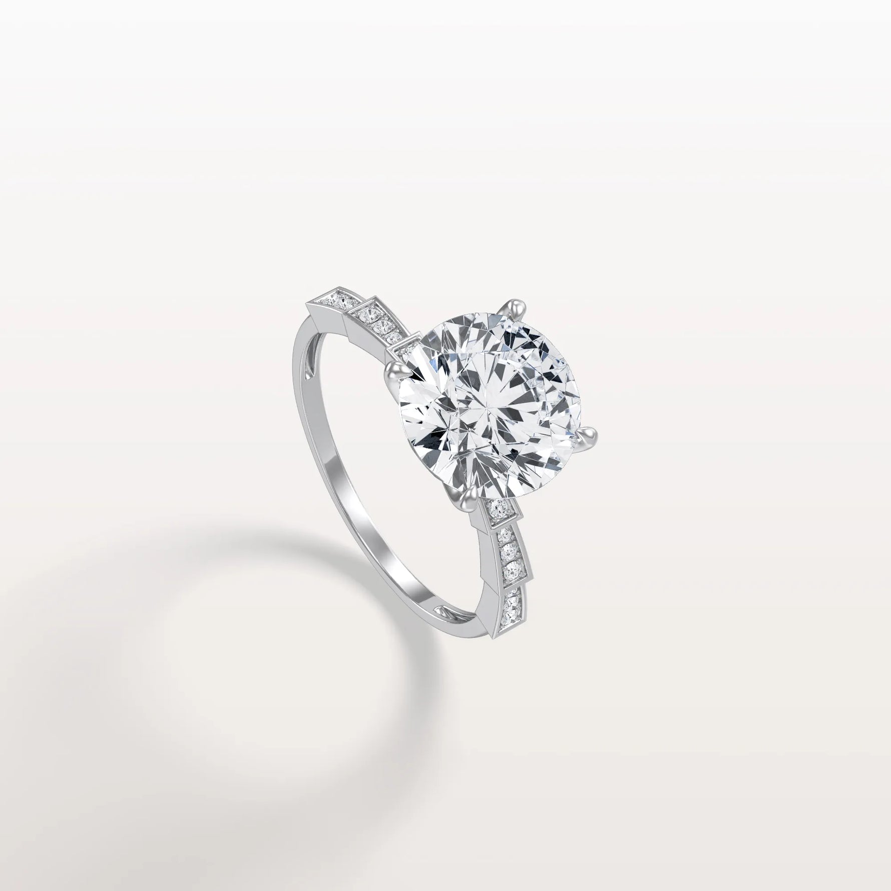 3CT Hidden Halo Lab Diamond Ring - Fashion,Pave - Rings