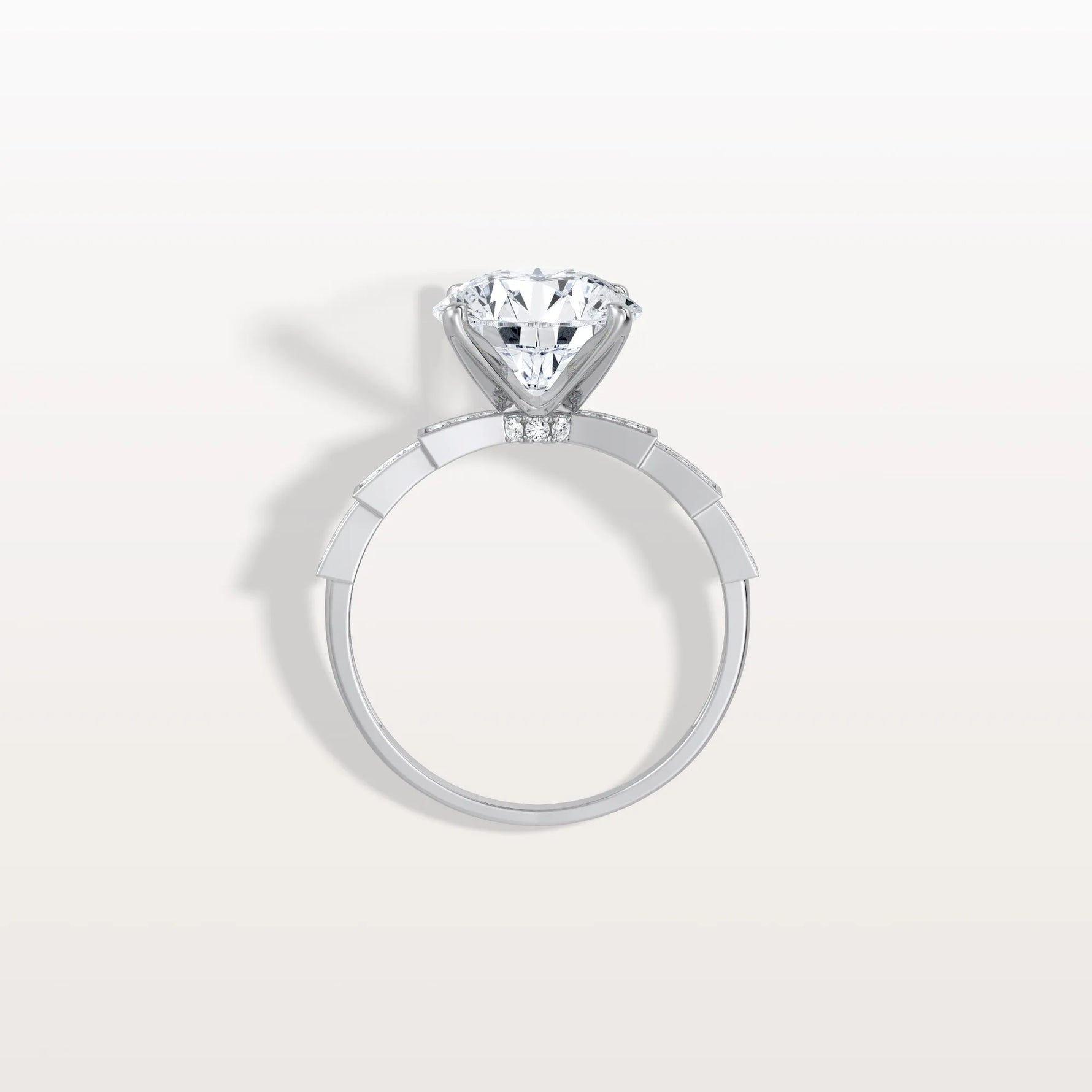 3CT Hidden Halo Lab Diamond Ring - Fashion,Pave - Rings