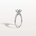 2CT Lab Diamond Pave Hidden Halo Ring - Cathedral Ring - Rings