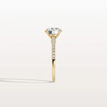 2CT Lab Diamond Pave Hidden Halo Ring - Cathedral Ring - Rings