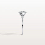 3CT Lab Diamond Pave Hidden Halo Ring - Cathedral Ring - Rings