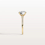3CT Lab Diamond Pave Hidden Halo Ring - Cathedral Ring - Rings