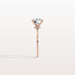 2CT Hidden Halo Lab Diamond Engagement Ring With Side Accents - Rings