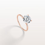 2CT Hidden Halo Lab Diamond Engagement Ring With Side Accents - Rings