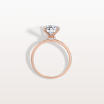 2CT Hidden Halo Lab Diamond Engagement Ring With Side Accents - Rings