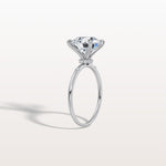 3CT Hidden Halo Lab Diamond Engagement Ring with Side Accents - Rings