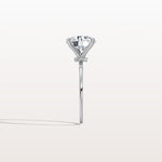 3CT Hidden Halo Lab Diamond Engagement Ring with Side Accents - Rings