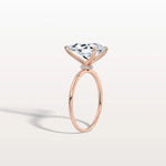3CT Lab Grown Pear Engagement Ring with Hidden Halo - Rings